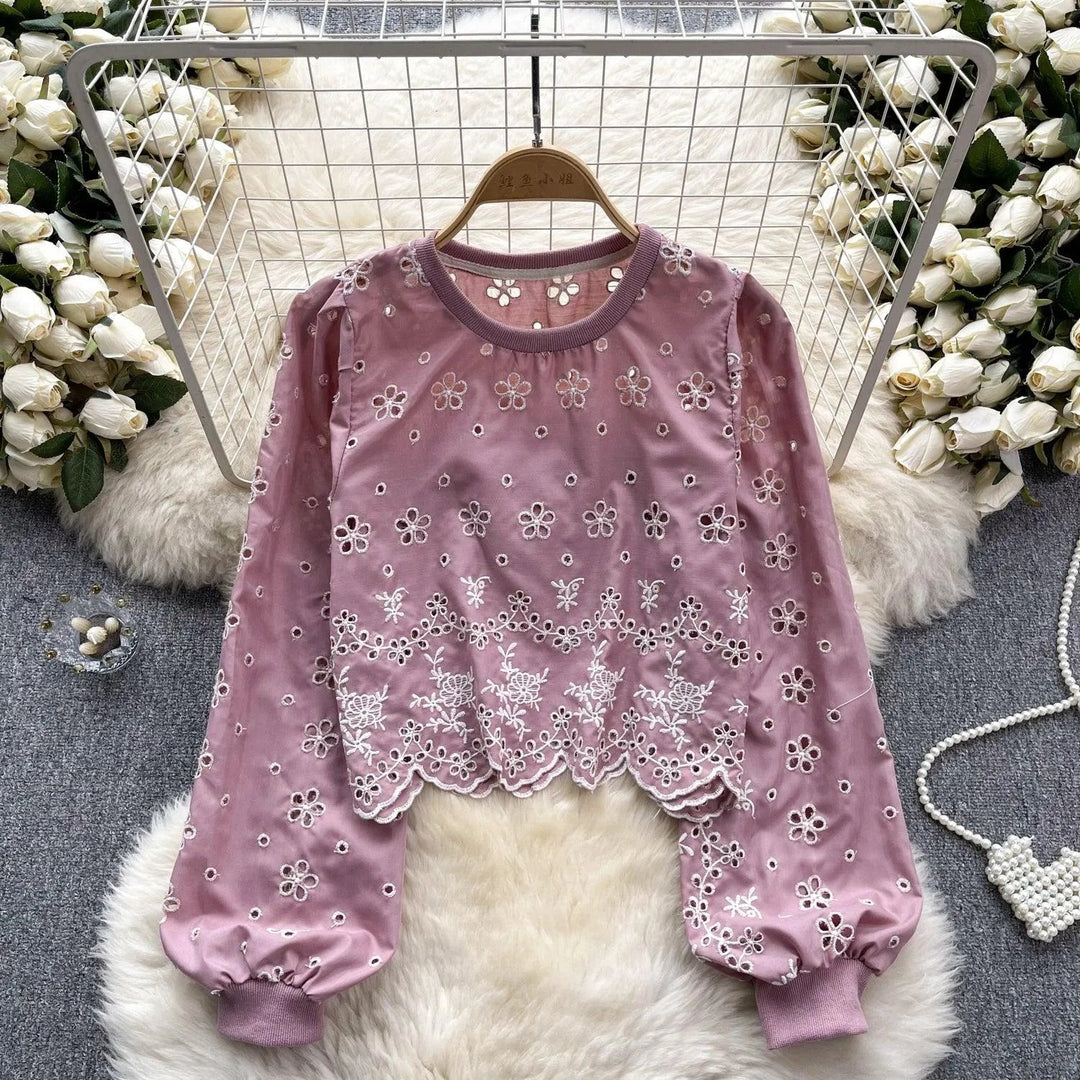 Levoire | Chemise à manches courtes avec manches bouffantes Rosa Taille libre