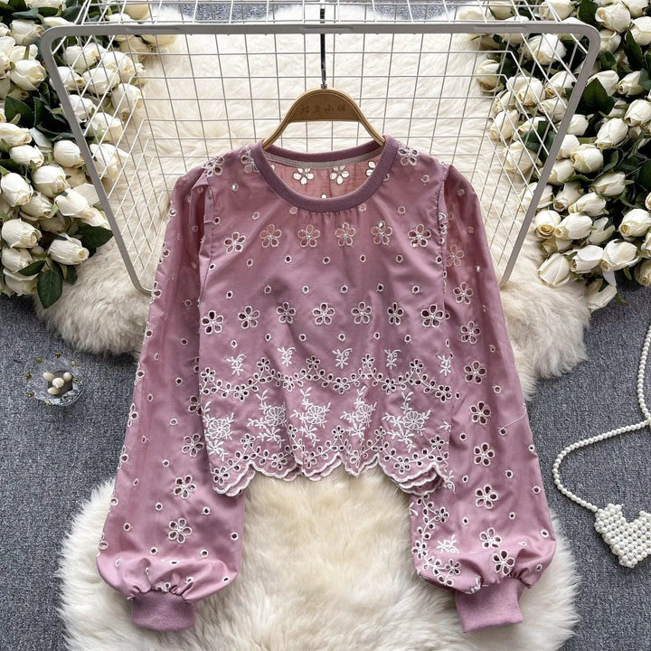 Levoire | Chemise à manches courtes avec manches bouffantes Rosa Taille libre