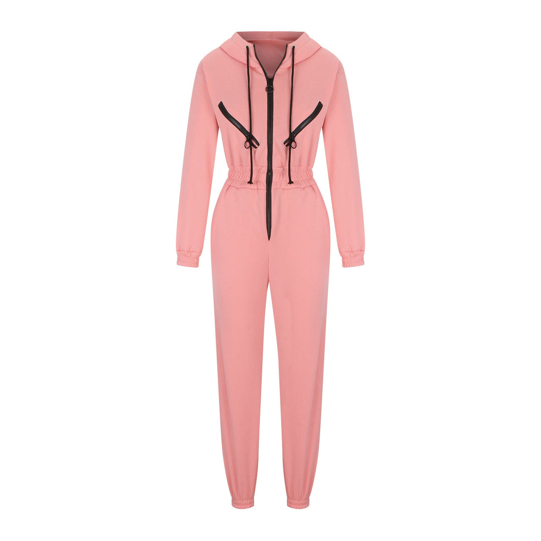 Levoire | Trendik Vêtements Ensemble de Combinaison à Capuche pour Femmes Rosa