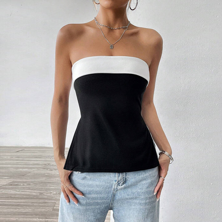 Débardeur pour femmes avec une silhouette ajustée et un design contrasté élégant Levoire