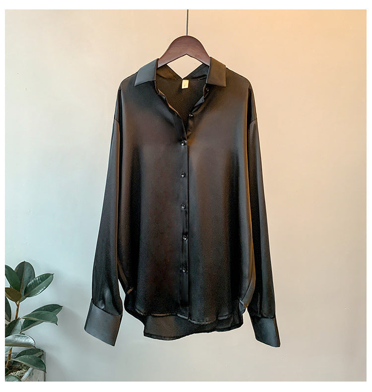 Blouse élégante pour femmes en satin de haute qualité Levoire