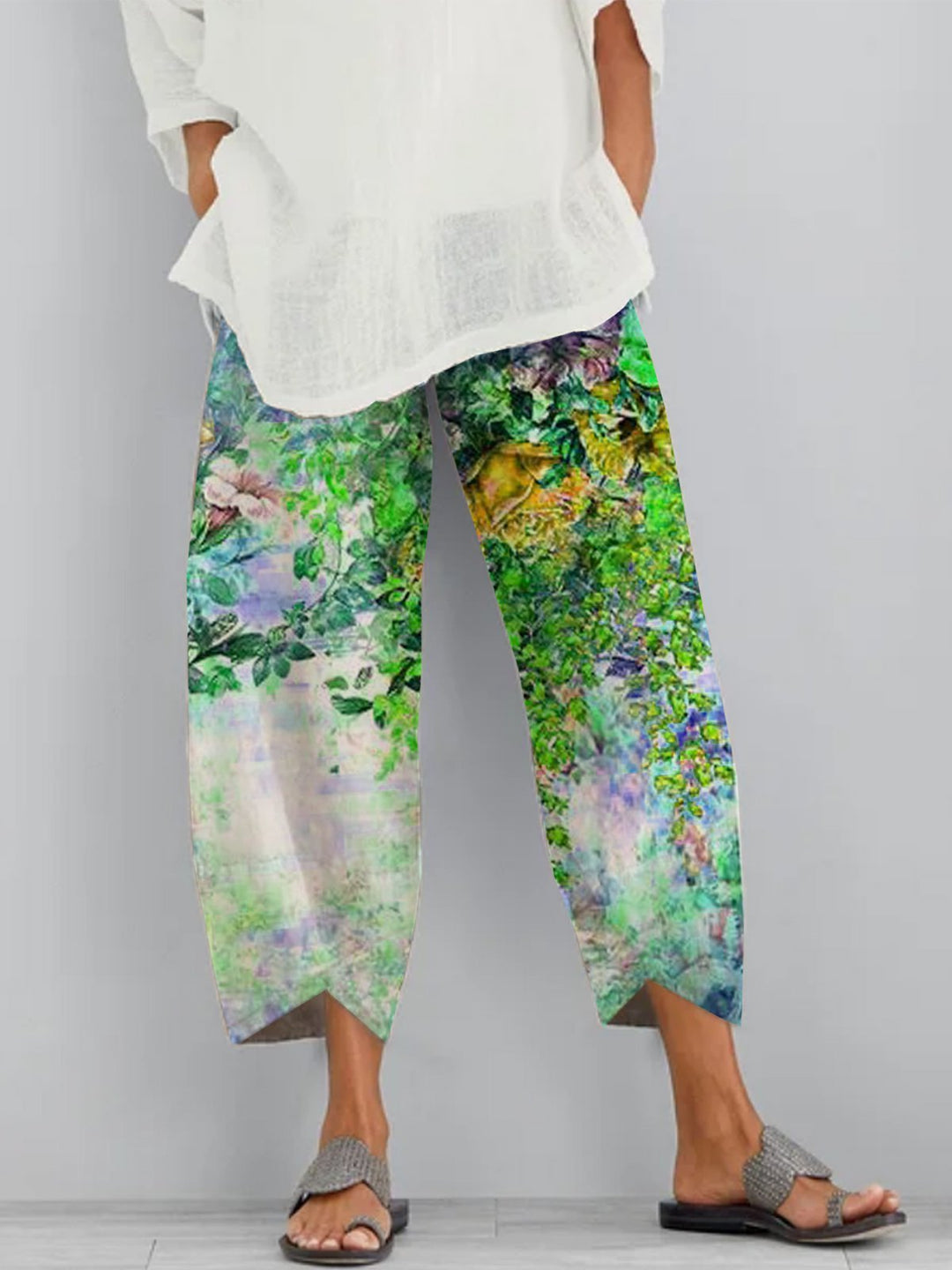 Levoire | Trendik Print Jakopuku Neuf Points Pantalon C