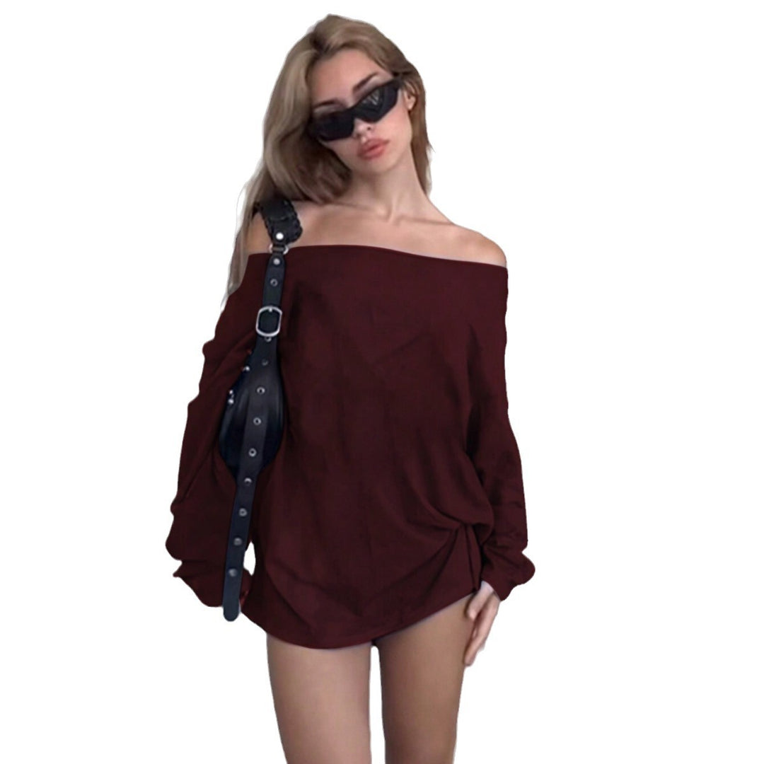 Blouse femme décolletée avec coupe ample et détail noeud Levoire