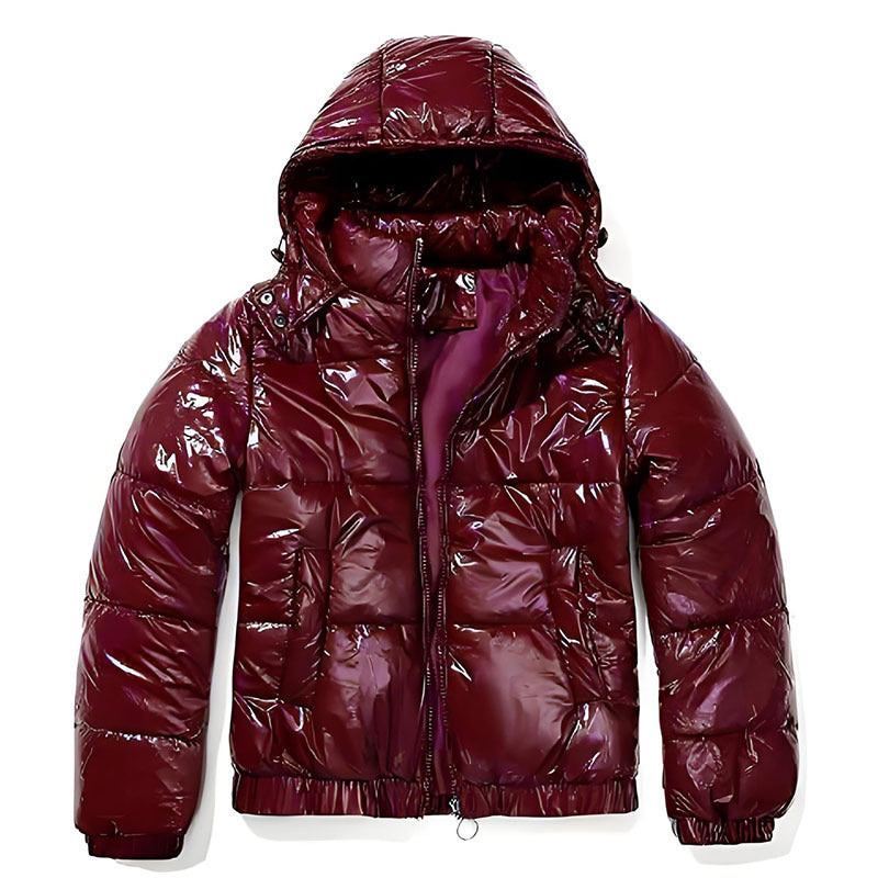 Dames Duvet brillant avec capuche amovible Avriane