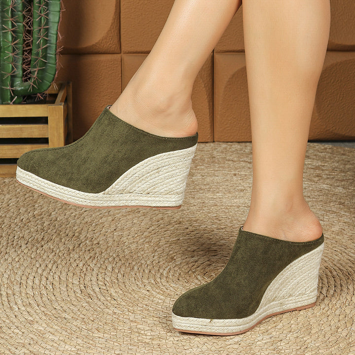 Levoire | Escarpins À Talons Espadrilles À Dos Ouvert Confortables