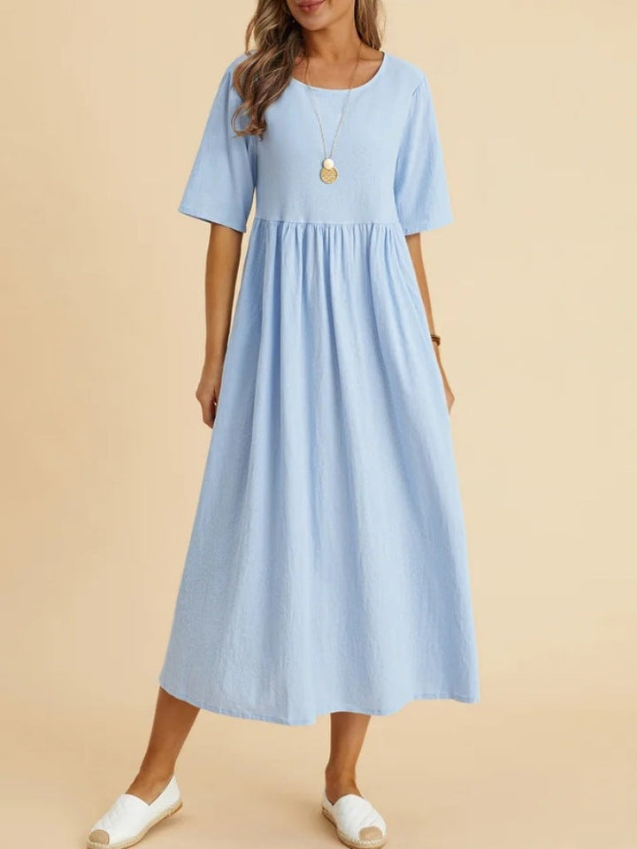 Levoire | Robe Élégante Au Style Classique Bleu clair