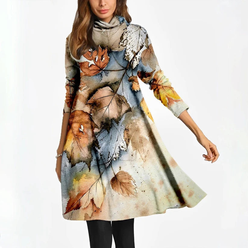 Levoire | Chic Fashion Col Roulé Robe Longue A1