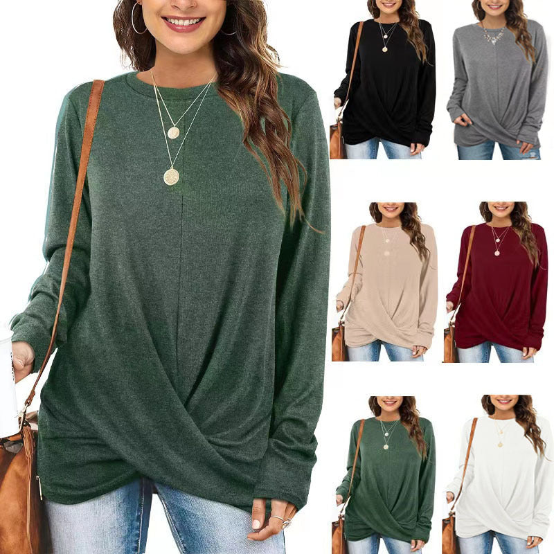 Levoire | Trendik Col rond Pull à manches longues en laine recyclée