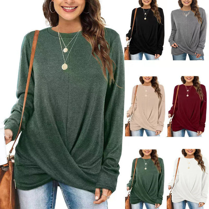 Levoire | Trendik Col rond Pull à manches longues en laine recyclée