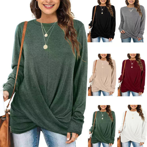Levoire | Trendik Col rond Pull à manches longues en laine recyclée