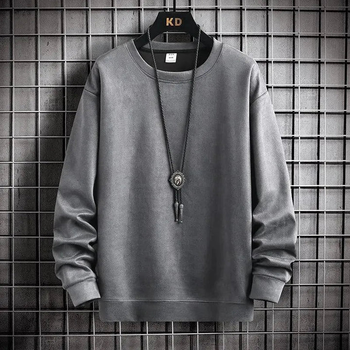 Levoire | Veste en cuir pour hommes Gris foncé