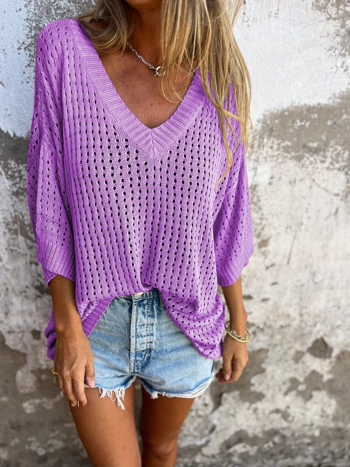 Levoire | Pull Décontracté Ample Pour Femmes Lilas