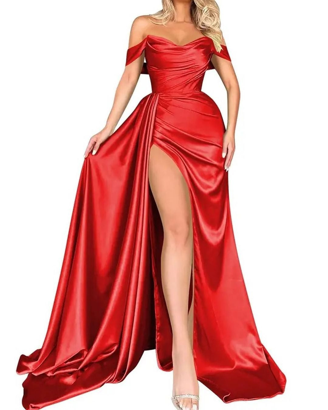 Levoire | Robe de soirée amincissante Aistillinen Rot
