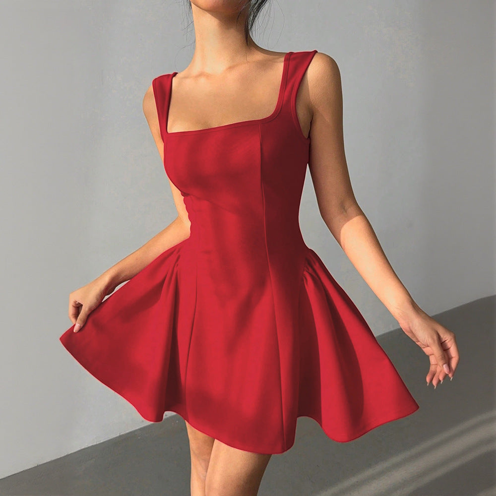 Robe pour femme à coupe ajustée et décolleté carré élégant Levoire