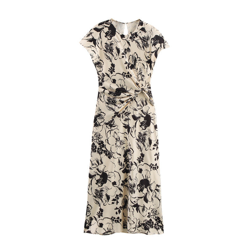Levoire | Robe en satin texturé élégant Couleur