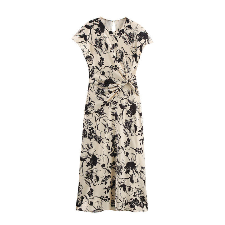 Levoire | Robe en satin texturé élégant Couleur