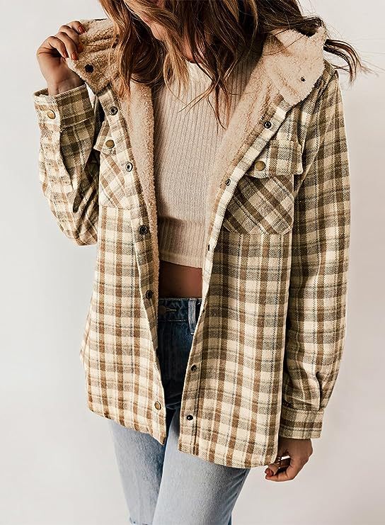 Veste en flanelle pour femmes avec capuche rembourrée Levoire