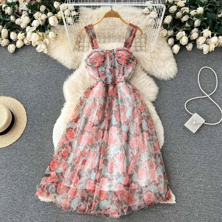 Levoire | Robe à fleurs française Rot Taille libre