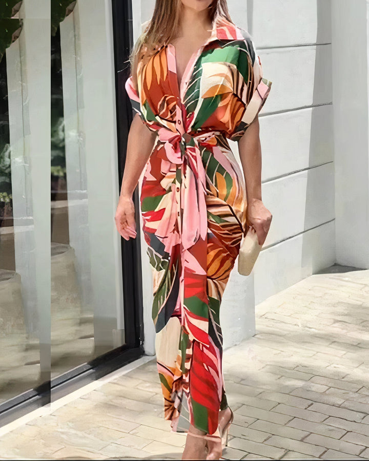 Levoire | Robe avec impression artistique Rot