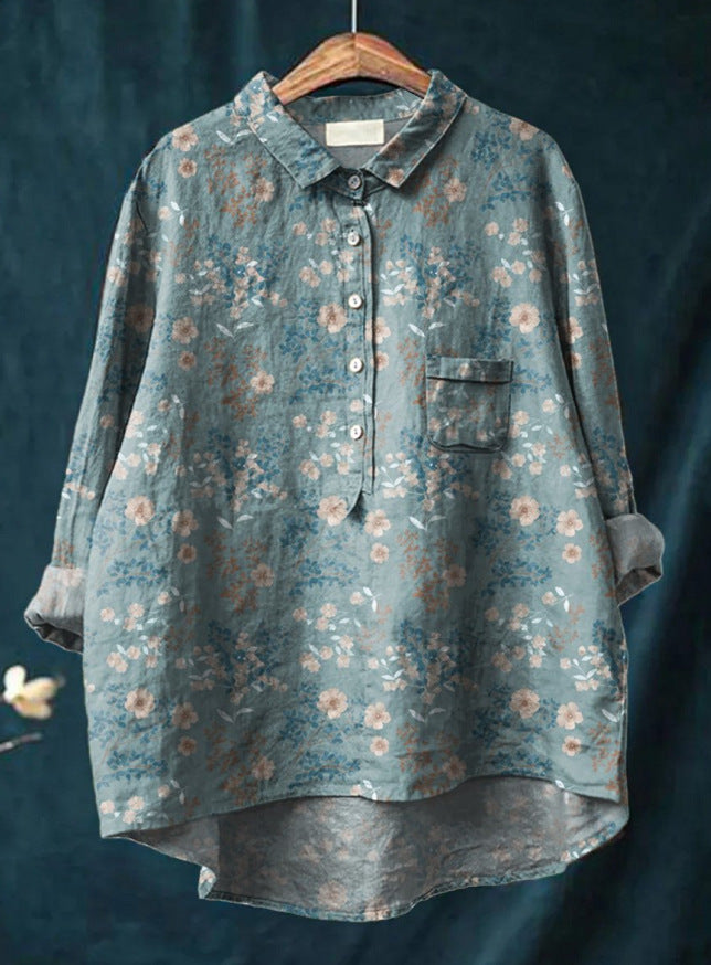 Levoire | Blouse À Fleurs Classique Impression 6