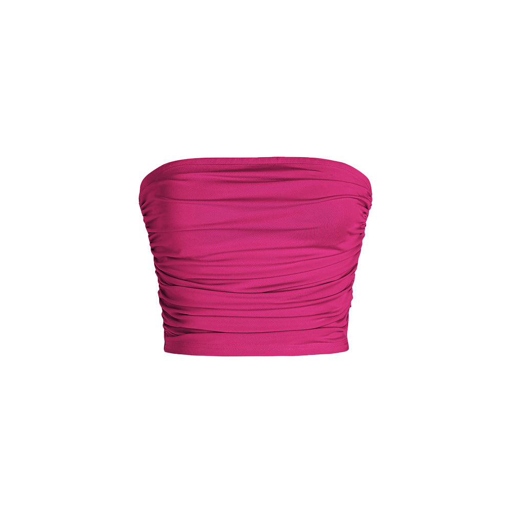 Top bandeau pour femmes avec des détails froncés et une taille élastique Levoire
