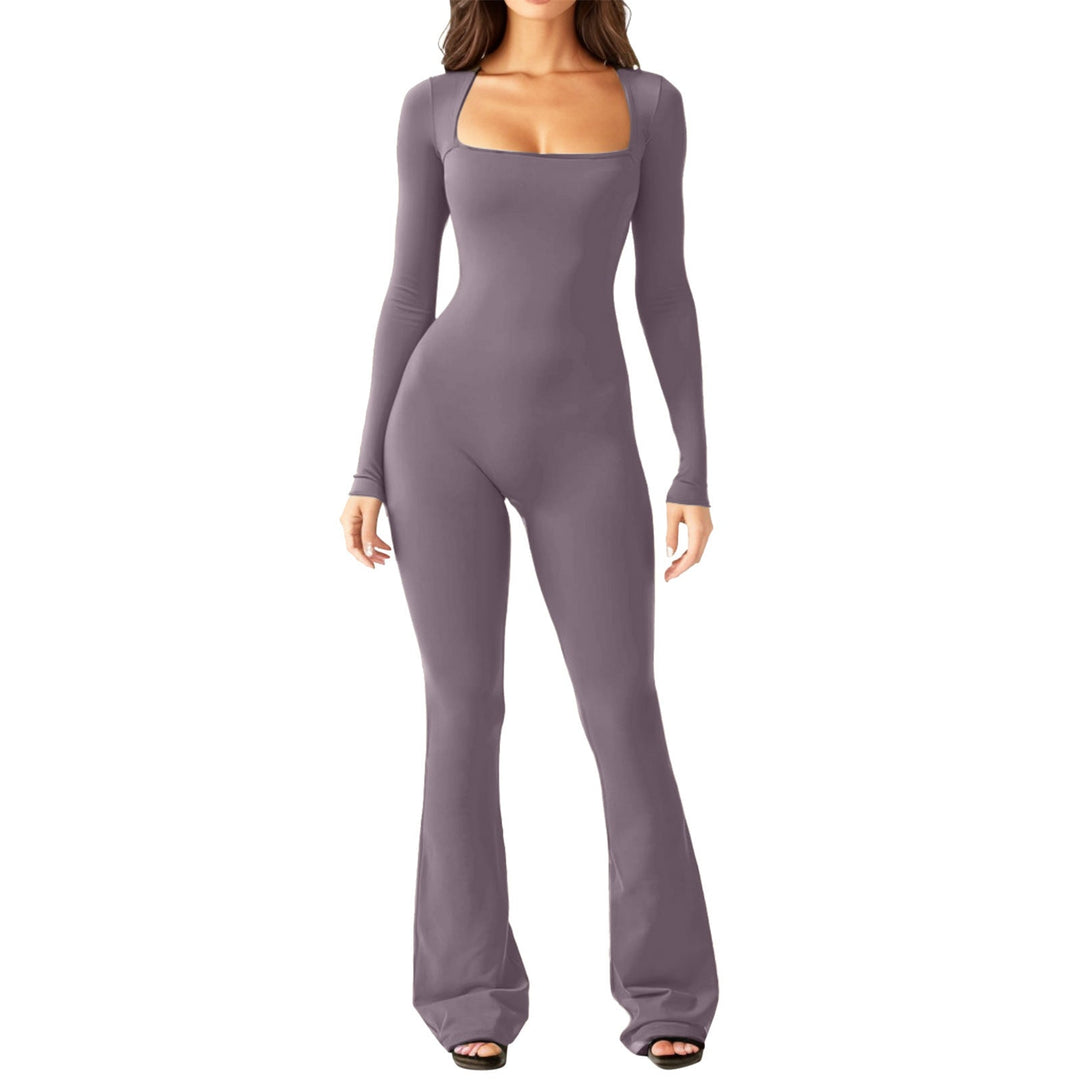 Levoire | T-shirt sexy profond en V slim simple Lila gris