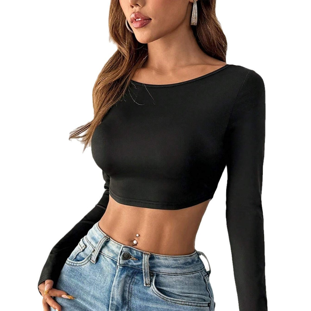 Chemise à manches longues cropped pour femmes au design minimaliste Levoire
