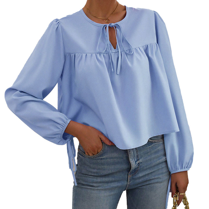 Blouse femme avec lien décoratif et coupe décontractée Levoire