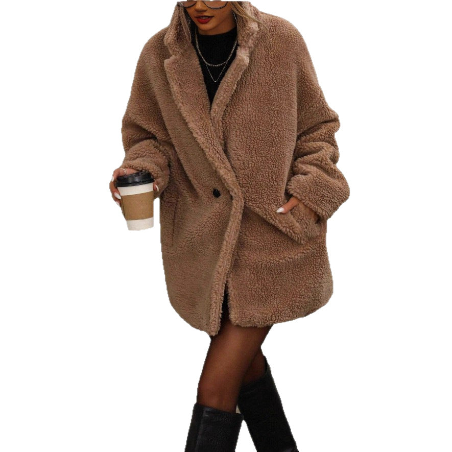 Veste douillette pour femmes en matériau teddy Levoire
