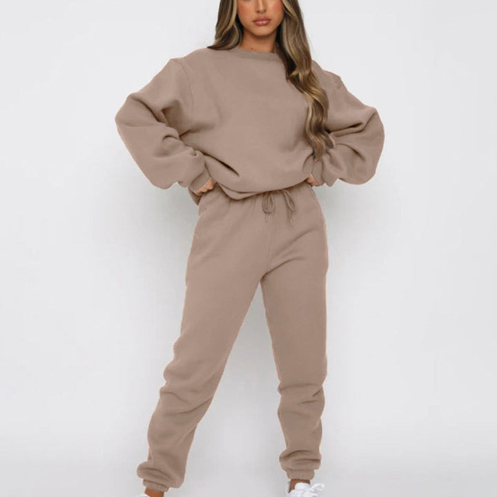Levoire | Élégant pull long à manches pour le temps libre Khaki
