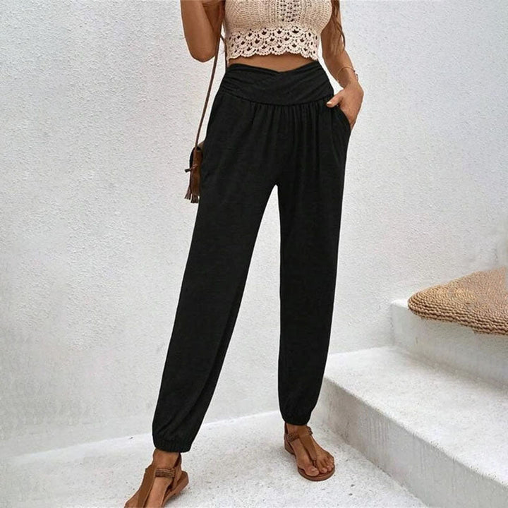 Levoire | Décontracté Pantalons D'Été Légers Pour Femmes Noir