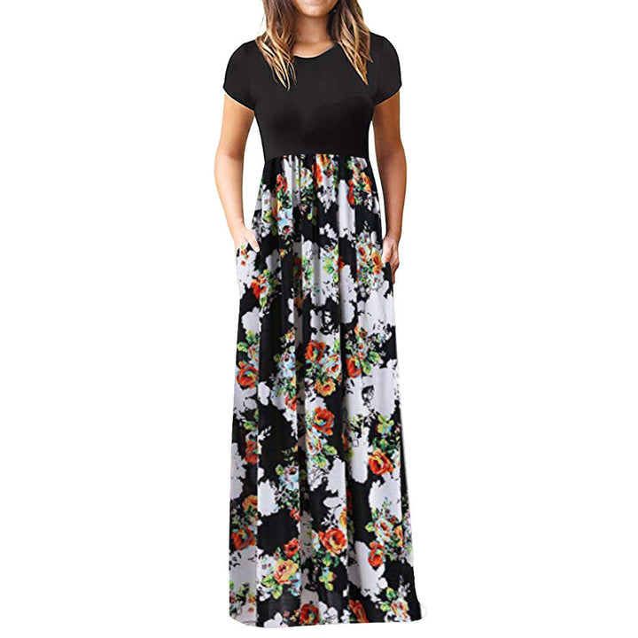 Levoire | Jupe longue remarquable Vente chaude Couleur Robe Fleur blanche