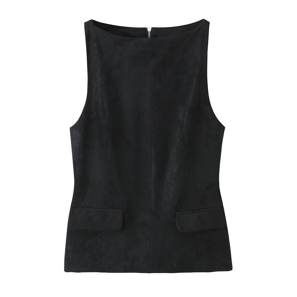 Levoire | Tendance Printemps Sans Manches Top noir