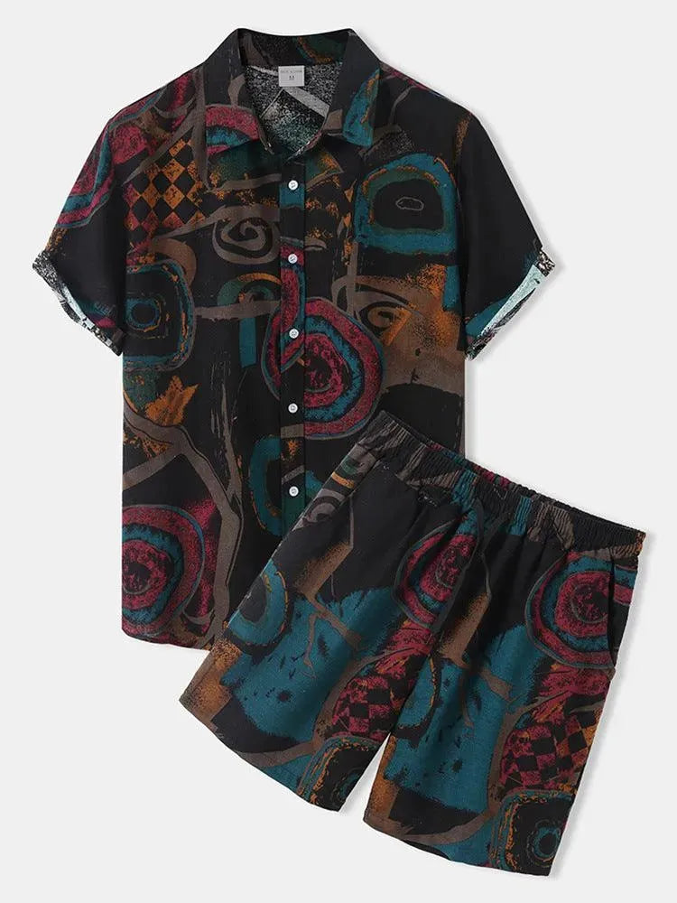 Levoire | Ensemble complet pour homme avec chemise à manches courtes
