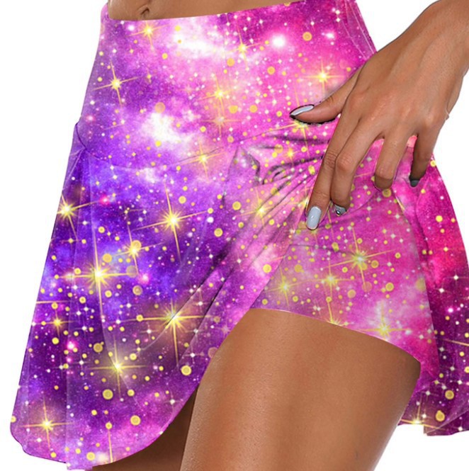 Levoire | Easy-Wear Ensemble Short et Leggings Confortable à Deux Pièces Magenta