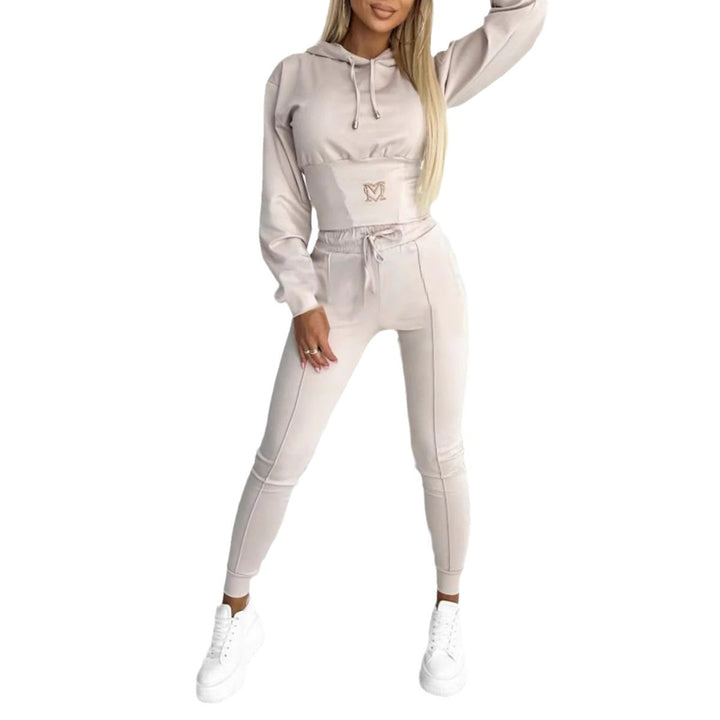 Costume de sport pour femmes avec taille élastique et cordon créatif Levoire