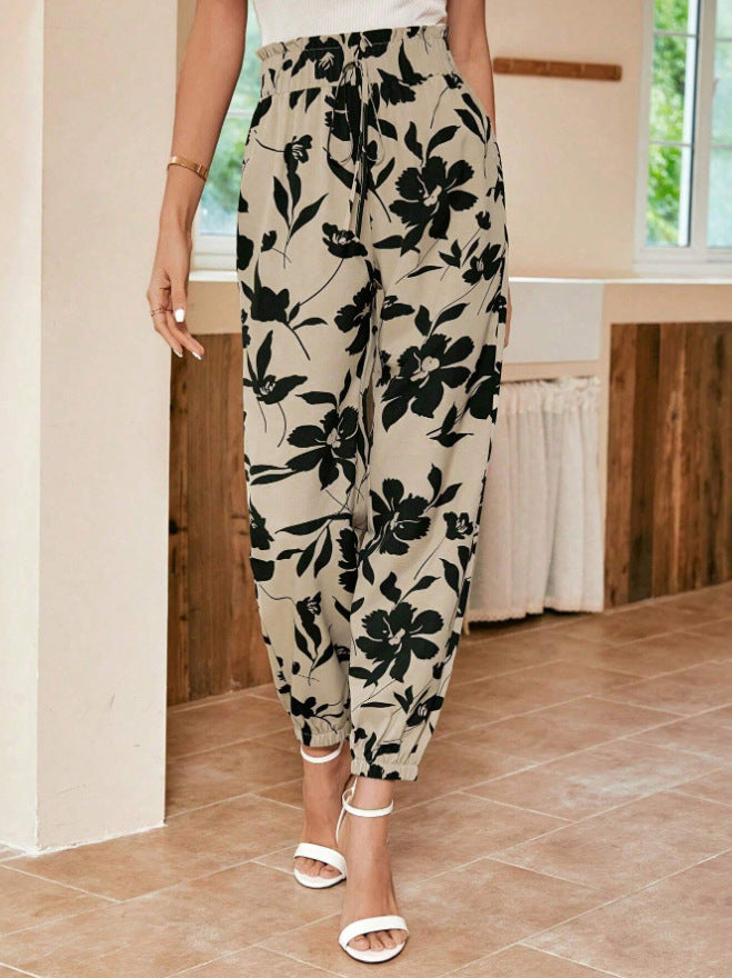 Pantalons floraux tendance pour femmes Levoire