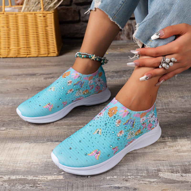 Levoire | Baskets Slip On Confortables Avec Motif Papillon Pour Femmes