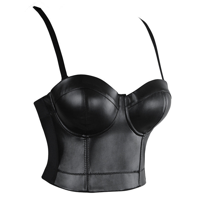 Levoire | Bustier En Cuir Forme Top