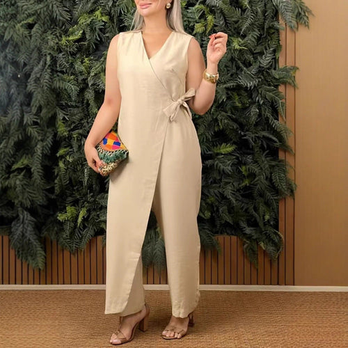 Levoire | Robe à bretelles Unicolore Décolleté en V Robe à bretelles
