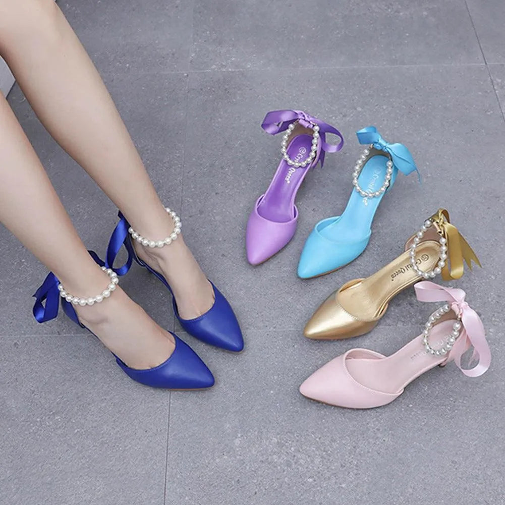 Levoire | Chaussures élégantes avec des perles et une boucle