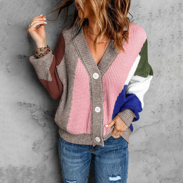 Levoire | En Tricot De Couleur Contrastante Rose
