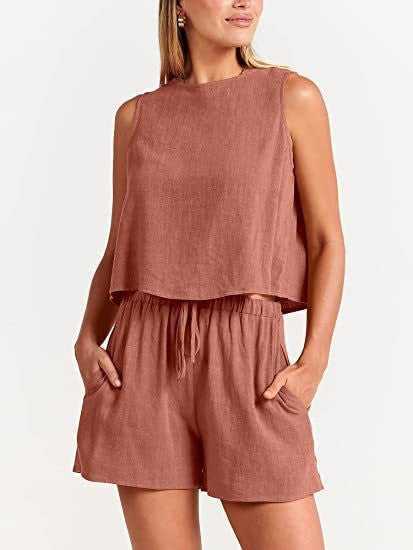Ensemble de loisirs deux pièces pour femmes avec taille élastique Levoire