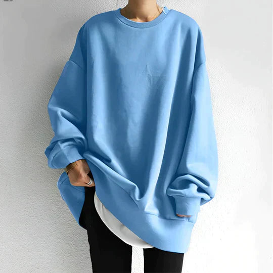Levoire | Grande Taille Pull Pour Femmes Avec Épaules Basses Bleu clair