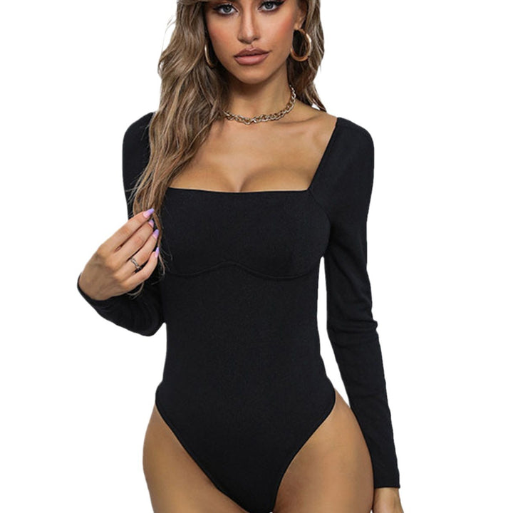 Body femme avec décolleté carré et manches longues Levoire