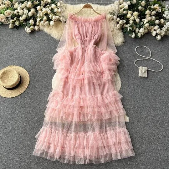 Levoire | Style français Maillot à ruchés Rosa Taille libre