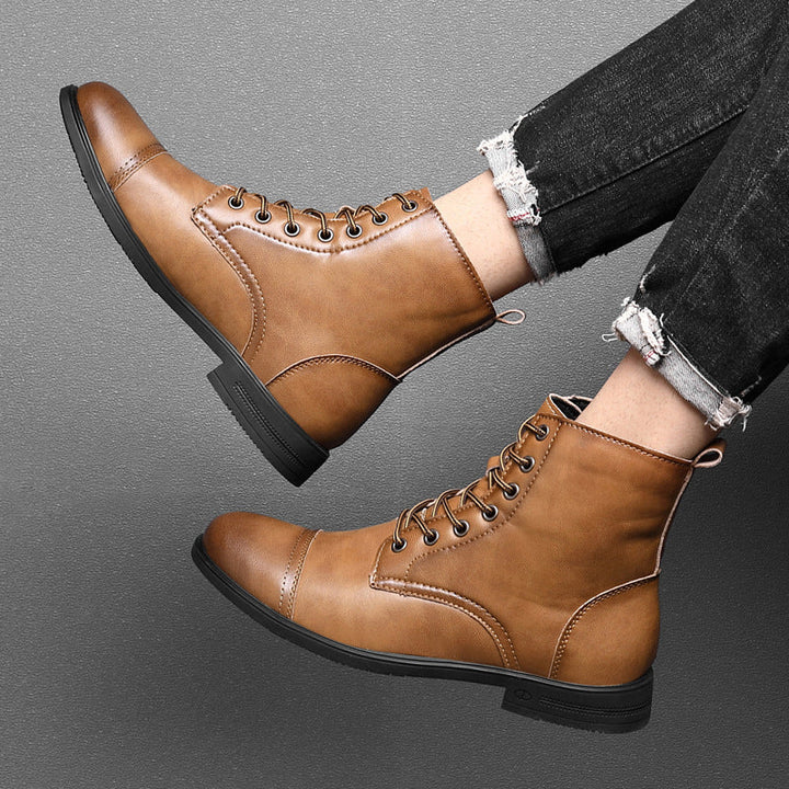 Levoire | Bottes Cheville Cuir Véritable