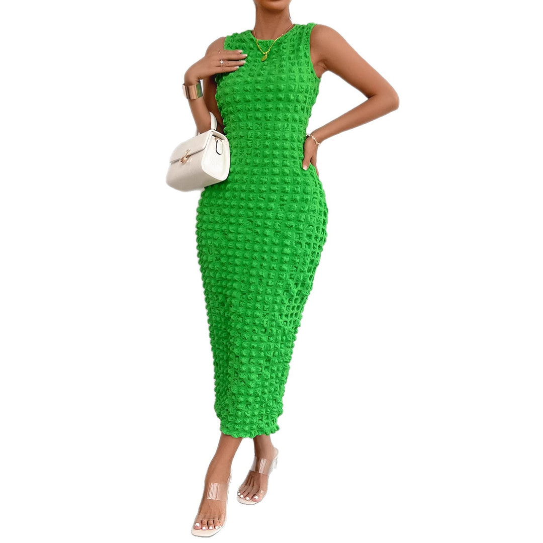 Robe midi flatteuse pour femme avec surface texturée Levoire