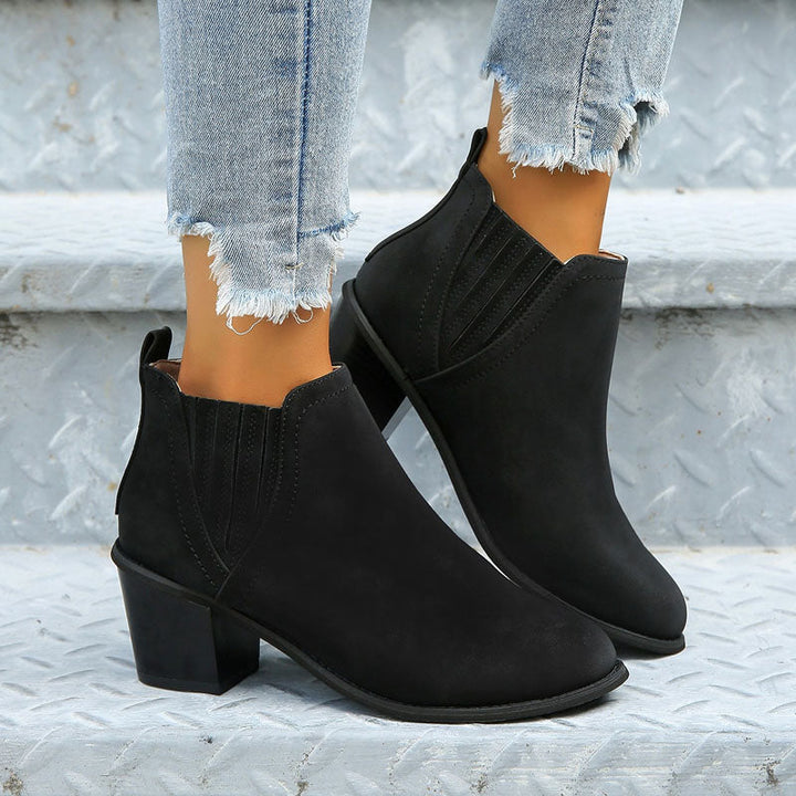 Levoire | Collection De Vin Bottes Basses À Talon Régal Pour Femmes
