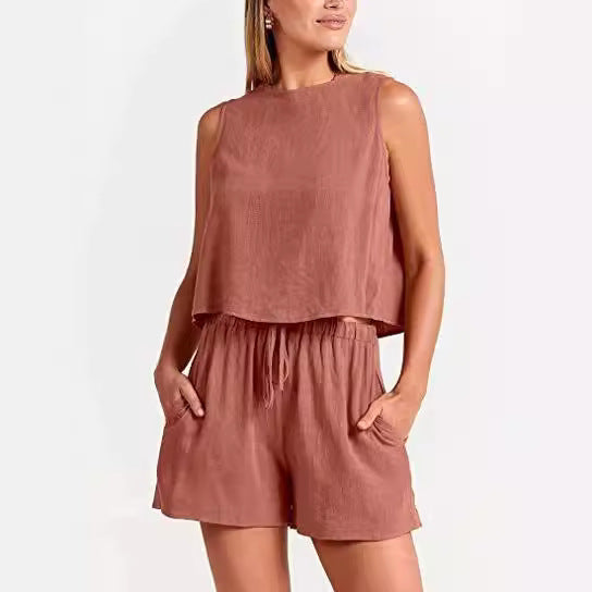 Ensemble de loisirs deux pièces pour femmes avec taille élastique Levoire